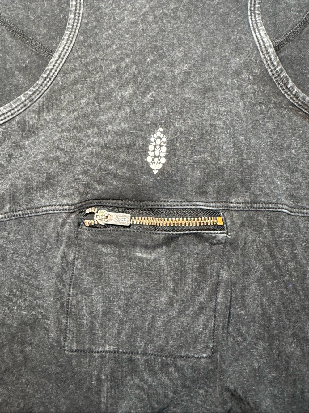 π Free People Washed Black Charcoal Racerback Tank Top with pockets π - Picture 14 of 15